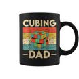 Vintage Cubing Dad Funny Speedcubing Math Lovers Coffee Mug