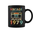 Vintage June 1979 Tshirt Retro 40Th Birthday Gifts Coffee Mug