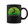 Vintage Retro Best Basketball Dad Ever Funny Fathers Day Gift For Mens Coffee Mug