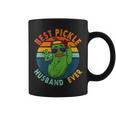 Vintage Retro Best Pickle Husband Ever Funny Pickle Mustache Coffee Mug