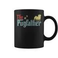 Vintage The Pugfather Happy Fathers Day Pug Lover Coffee Mug