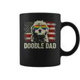 Vintage Usa American Flag Doodle Dad Lgbt Gay Pride Coffee Mug
