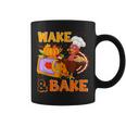 Wake Bake Turkey Feast Meal Dinner Chef Funny Thanksgiving Coffee Mug
