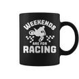 Weekends Are For Racing Funny Graphic For Women And Men Coffee Mug