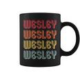 Wesley Gift Name Personalized Funny Retro Vintage Birthday Coffee Mug