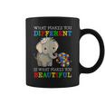 What Makes You Different Elephant Mom Autism Awareness Coffee Mug
