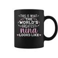 Womens Best Mom In The World Best Nina Mother Women Mothers Day Coffee Mug