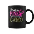 Womens Cute Camoflauge Pretty In Pink Dangerous In Camo Hunter Girl Coffee Mug