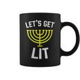 Womens Lets Get Lit Jewish - Humor Funny Gift Hanukkah Coffee Mug
