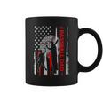 Womens Proud Baseball Dad American Flag Fathers Day Coffee Mug