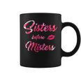 Womens Sisters Before Misters - Feminism Cute Galentines Day Gift Tank Top Coffee Mug