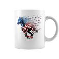 American Flag Horse 4Th Of July Patriotic Coffee Mug