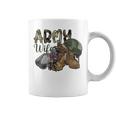 Army Wife Western Cowhide Army Boots Wife Gift Veterans Day Coffee Mug