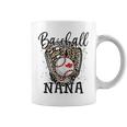Baseball Nana Leopard Game Day Baseball Lover Mothers Day Coffee Mug