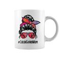 Color Guard Mom Messy Bun Marching Band School Mommy Mother Coffee Mug