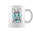 Funny Cute Bunny With Glasses Hipster Stylish Rabbit Women Coffee Mug