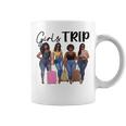 Girls Trip Airport Black Women Girls Vacation Squad Coffee Mug