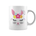Happy Easter Day Cute Bunny Face Christian Girls Women Gift Coffee Mug