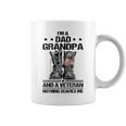 Im A Dad Grandpa And A Veteran Nothing Scares Me Dad Coffee Mug