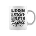 Leon The Man Myth Legend Gift Ideas Mens Name Coffee Mug