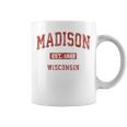 Madison Wisconsin Wi Vintage Athletic Sports Design Coffee Mug
