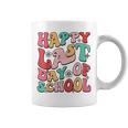 Retro Groovy Happy Last-Day Of School Leopard Teacher Kids Coffee Mug