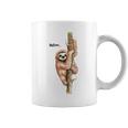 Sloth Hello Watercolor Coffee Mug