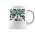 Two Things We Dont Chase Cowboys And Tequila Cowhide Retro Coffee Mug