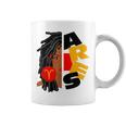 Womens Aries Girl Afro Locs Girl Zodiac Signs Birthday Coffee Mug