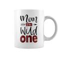 Womens Mom Of The Wild One Shirt Plaid Lumberjack 1St Birthday Tee Coffee Mug
