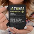10 Things I Want In Life Horse Funny Horse Gift For Girls Coffee Mug Unique Gifts