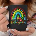 100 Days Of Kindergarten Teacher 100 Days Smarter Rainbow V2 Coffee Mug Funny Gifts