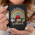 100 Days Of School Teacher 100 Days Smarter Rainbow Leopard V3 Coffee Mug Funny Gifts