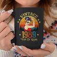 34Th Birthday Gift 34 Years Old For Women Retro Vintage 1989 Coffee Mug Funny Gifts