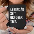 39 Geburtstag Geschenk 39 Jahre Legendär Seit Oktober 1984 Tassen Lustige Geschenke