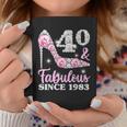 40Th Birthday For Women 40 And Fabulous Since 1983 Coffee Mug Unique Gifts