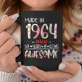 59Th Birthday Gifts For Women Floral Made In 1964 Birthday Coffee Mug Funny Gifts