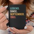 60 Years Old Gifts Legend Since September 1963 60Th Bday Men Coffee Mug Funny Gifts