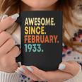 90Th Birthday Gift 90 Years Old Awesome Since February 1933 V2 Coffee Mug Funny Gifts
