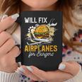 Aircraft Mechanic Funny Fix Airplanes Burger Gift Coffee Mug Unique Gifts