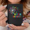 Autism Awareness Dandelion Puzzle Piece Dad Mom Autistic Coffee Mug Unique Gifts