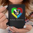 Autism Awareness Hands In Heart Puzzle Pieces Coffee Mug Funny Gifts