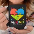 Autism Awareness- Be Kind Puzzle Heart Kindness Coffee Mug Unique Gifts