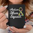 Autism Mom Squad Autism AwarenessPuzzle Ribbon Coffee Mug Unique Gifts