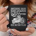 Awesome Dads Have Tattoo Beards Ride Motorcycles Fathers Day Coffee Mug Personalized Gifts