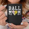 Ball Mom Baseball Softball Heart Sport Lover Funny Coffee Mug Funny Gifts