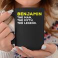 Benjamin The Man Myth Legend Funny Name Men Boys Coffee Mug Funny Gifts