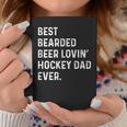 Best Bearded Beer Lovin Hockey Dad | Fathers Day Gift Gift For Mens Coffee Mug Unique Gifts