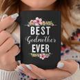 Best Godmother Ever Floral Design Family Matching Gift Coffee Mug Funny Gifts