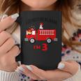 Birthday 3 Year Old Fire Fighter Truck | Firetruck Coffee Mug Funny Gifts